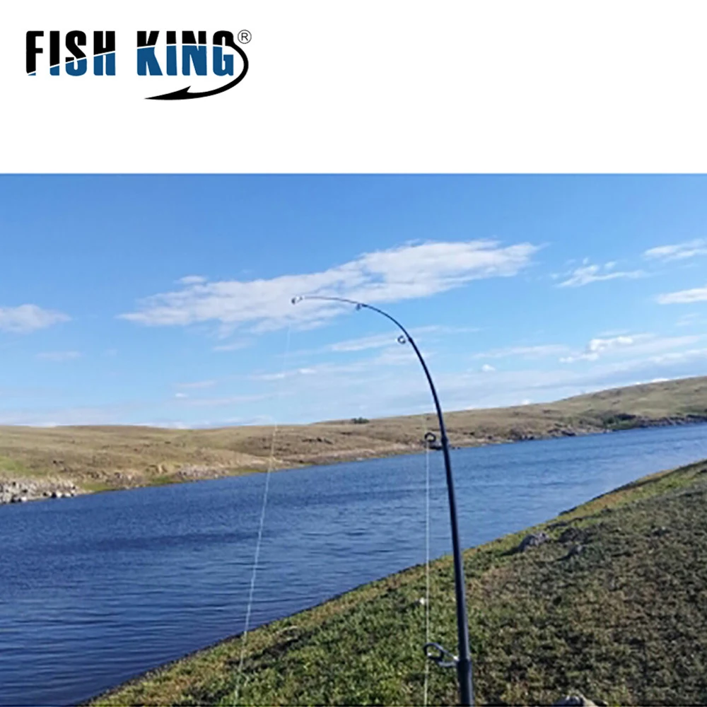 Карбоновый спиннинг FISH KING 24T литая удочка вес 10 30 г сверхлегкая телескопическая 1 8