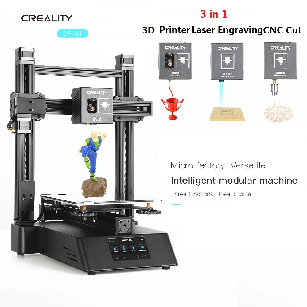 3 In 1 Ender Wood Router 3d Printer Cnc 500mw Laser Engraving Creality Cp 01 Fdm Upgraded 3d Printing Pla Abs Tpu Pva 5500mw Wood Routers Aliexpress