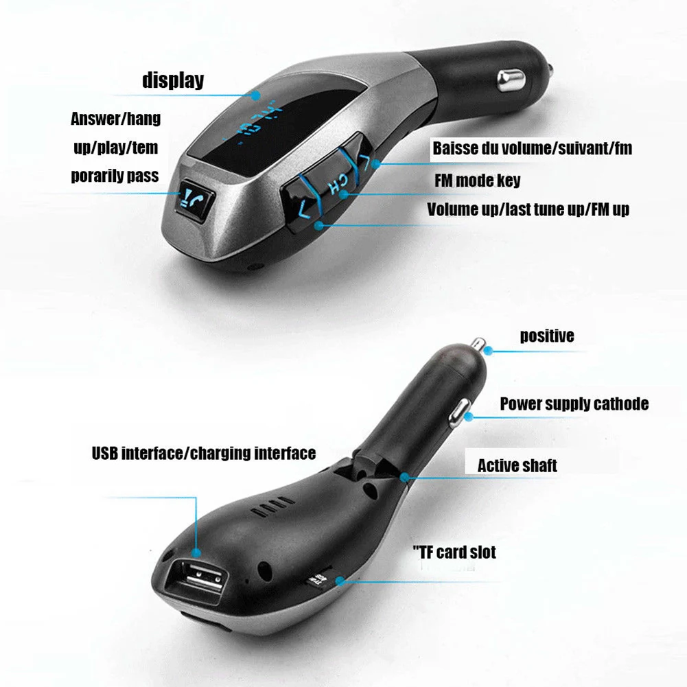 X5, ЖК-дисплей, автомобильный Bluetooth комплект, громкая связь, вызов, FM радио, MP3 плеер, USB зарядное устройство, карта, MP3 плеер, Bluetooth, Автомобильный MP3, украшение