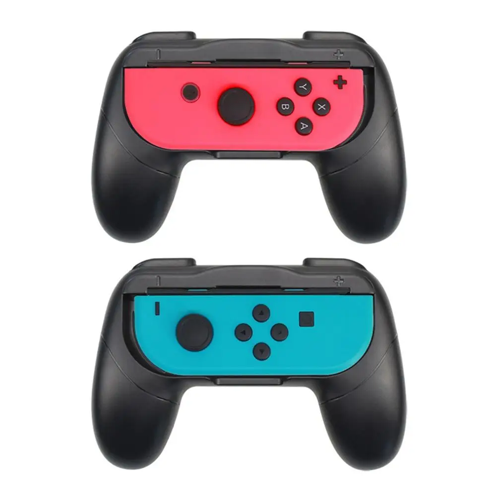 Черный 2 шт./компл. переключателя Nintend ABS захват для геймпада ручка Joypad стенд держатель для nintendo переключатель левый и правый Joy-Con игровой контроллер - Цвет: Черный