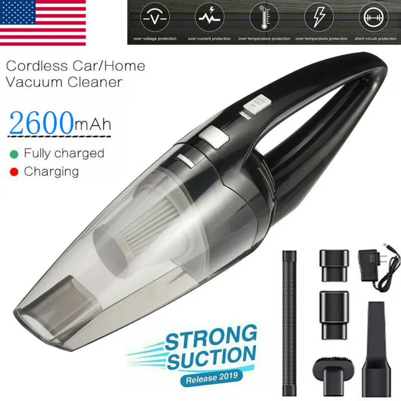 Мощный автомобильный пылесос перезаряжаемый ручной беспроводной портативный