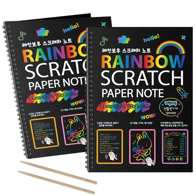 Rainbow Scratch Paper, Rainbow Scratch Books