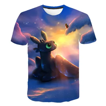 

Boys T Shirt Summer Kids T-shirt How To Train Your Dragon 3 Cartoon 3D Print T Shirt Boys Tees Boys Girls Tops Children T Shirt