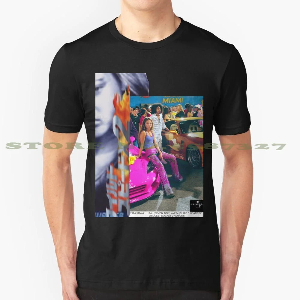 Suki 2 Fast Fashion Vintage Tshirt T-Shirt Veloce E Furious The Fast And The Furious 2 Fast 2 Furious 2 Fast Paul Walker
