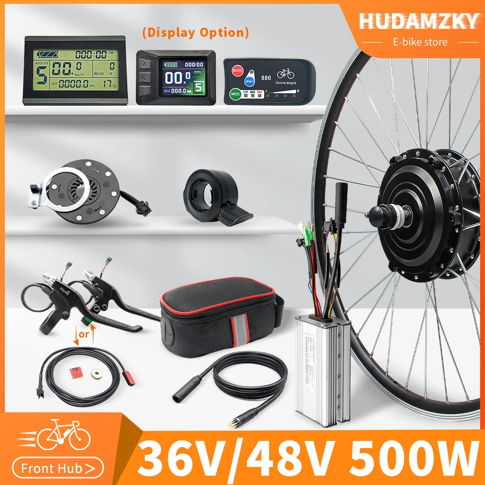 Electric Bike Conversion Kit 36/48v 500w 16"/20"/24"/26"/27.5"/28"/29