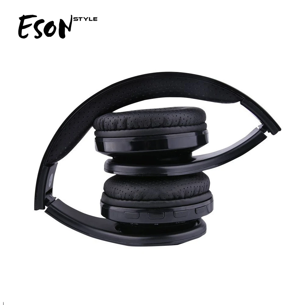 Eson стиль Bluetooth наушники беспроводные стерео Hifi Звук Музыка наушники от шума складывающиеся наушники светодиодный свет