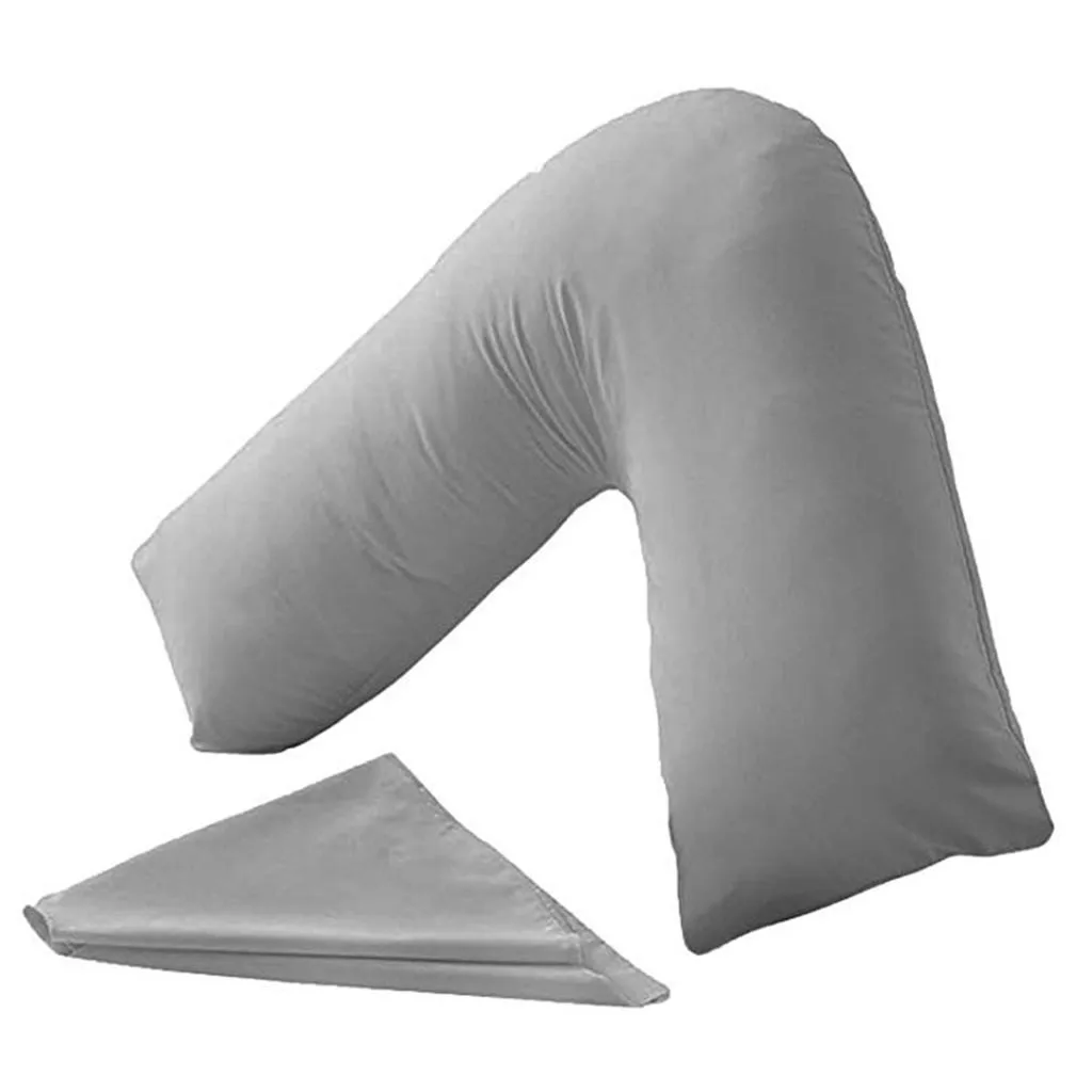 V Shaped Pillowcase Pregnency Nursing Pillow Case Neck Back Support Shaped Home Textiles New