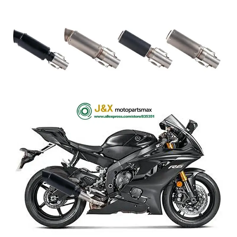 Мотоциклетная полная система глушитель Escape slip on для Yamaha R6 YZF-R6 2006- средняя Соединительная труба с DB-KILLER