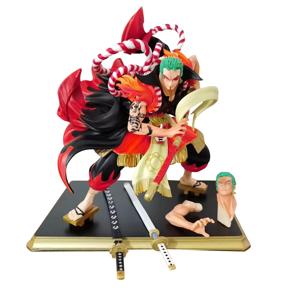 Figurine One Sword Style Death Lion Gk Roronoa Zoro 24cm One Piece Figurine D Action Jouet De Collection Aliexpress
