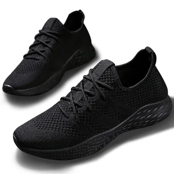 

2020 Men Sneakers Mesh Lace-up Breathable Lightweight Mens Shoes Casual Comfortable Mens Casual Shoes ON-slip Big Size 38-47