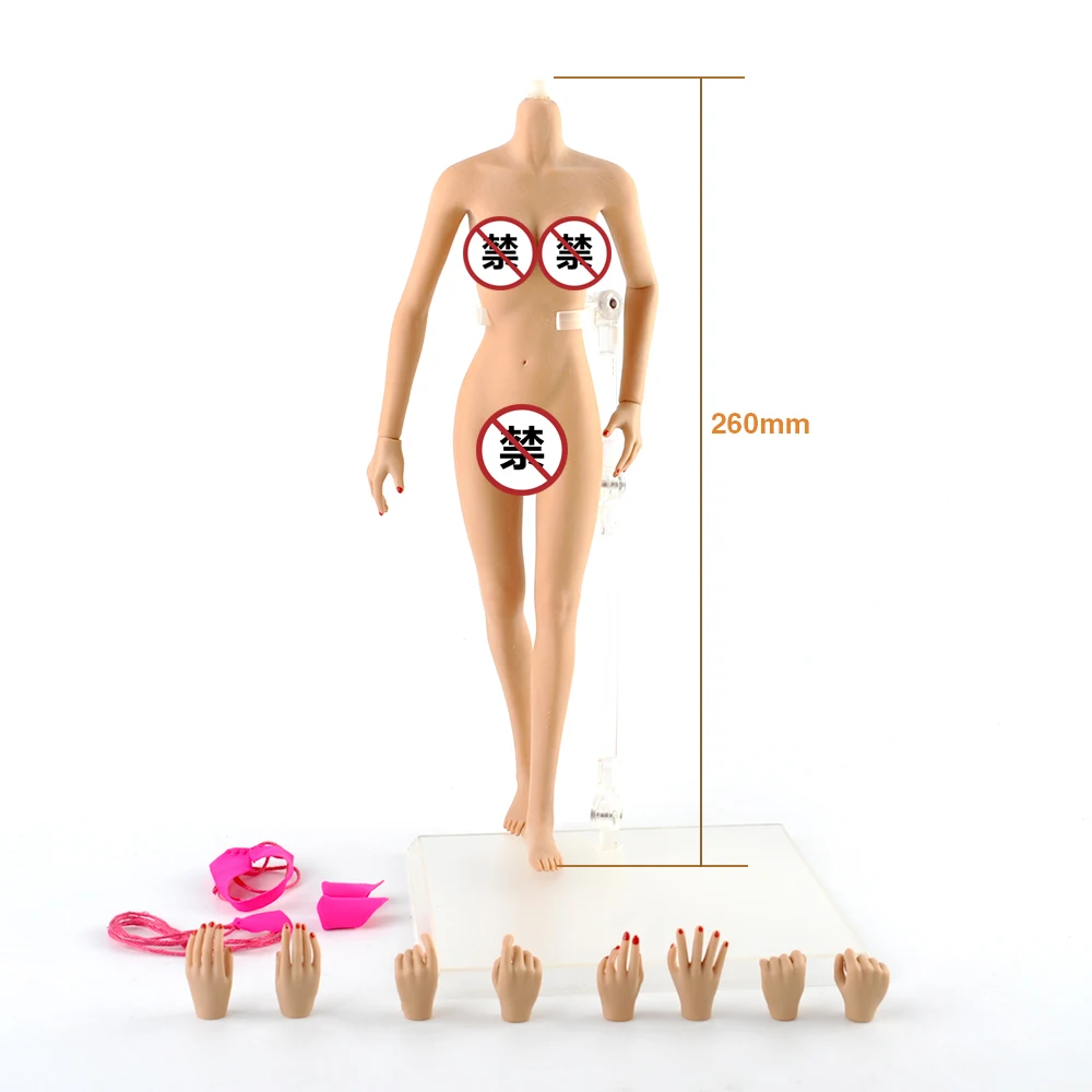 

JIAOU DOLL 1/6 Scale Brown Skin Europe Girl Female Women Medium Bust Seamless Body Flexible Doll 12" Action Figures