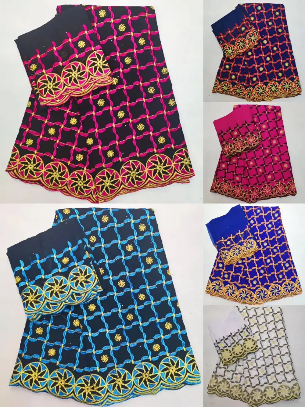 Швейцарская вуаль, кружевная ткань, швейцарский набор, 7 ярдов/комплект, хлопок и шарф, подходящие для леди, швейцарская хлопковая вуаль, кружевная ткань 30