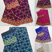 Швейцарская вуаль, кружевная ткань, швейцарский набор, 7 ярдов/комплект, хлопок и шарф, подходящие для леди, швейцарская хлопковая вуаль, кружевная ткань 30