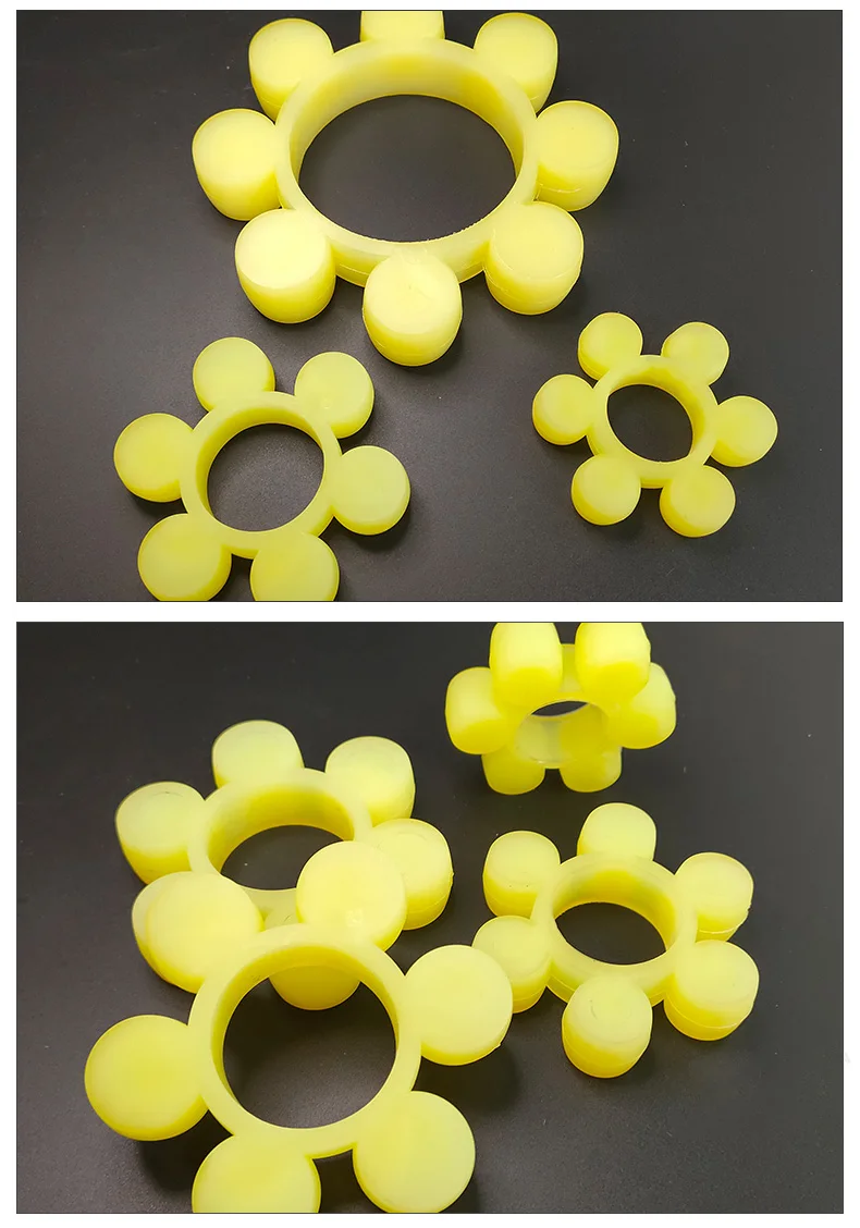 8 ou 8 pétalas, tipo mt, poliuretano, bloco, 6 hexagonais, arruela