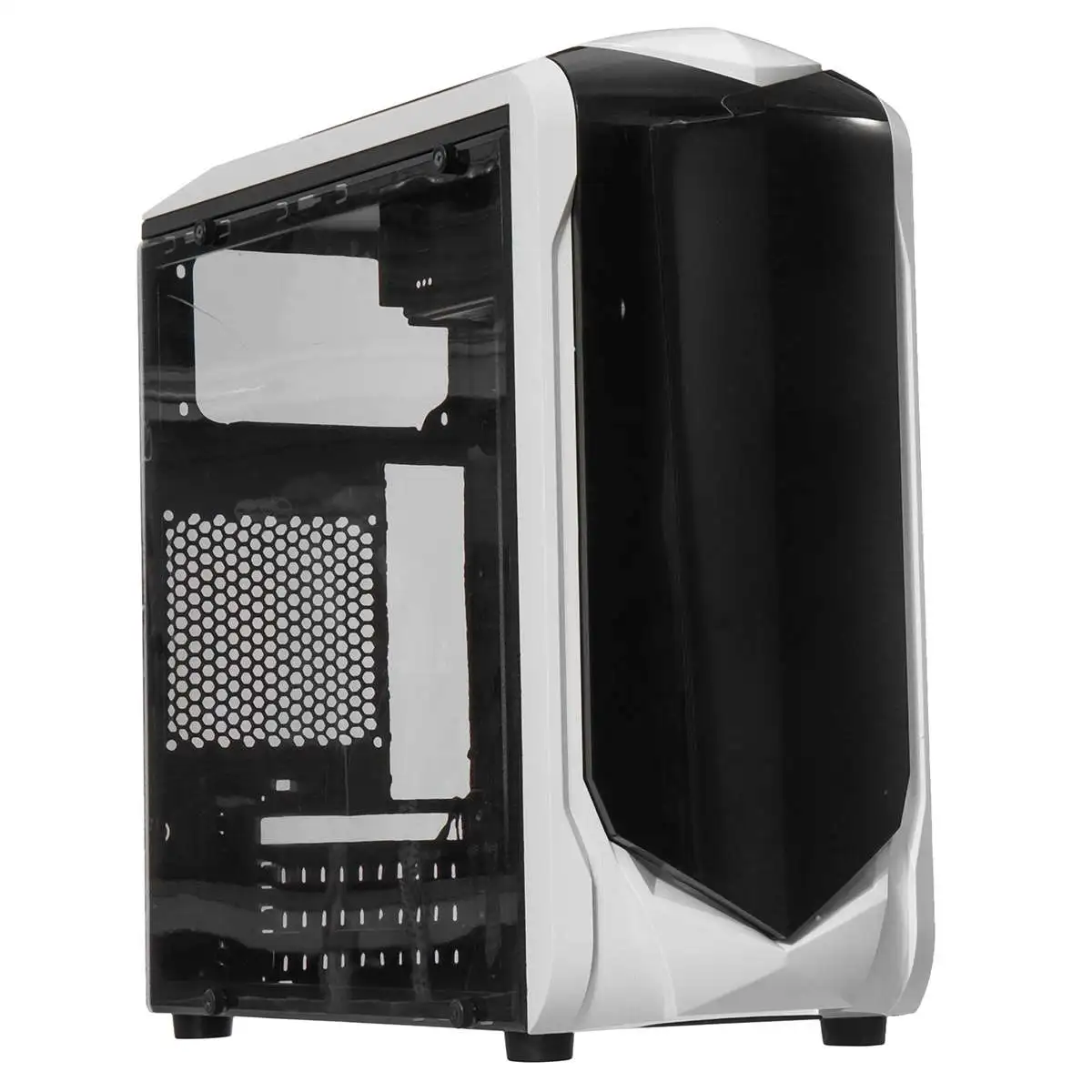 LEORY прозрачная боковая панель Micro ATX Настольный ПК компьютер PC чехол 375X185X380 мм Поддержка 180 мм широкий радиатор процессора
