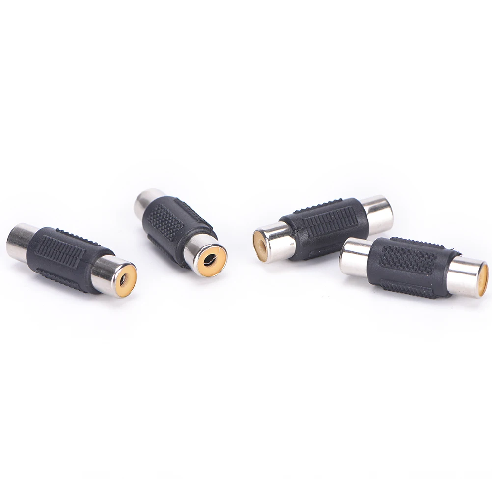 Audio Video AV Cable Adaptor RCA Joiner JETTING New 10Pcs RCA Female to