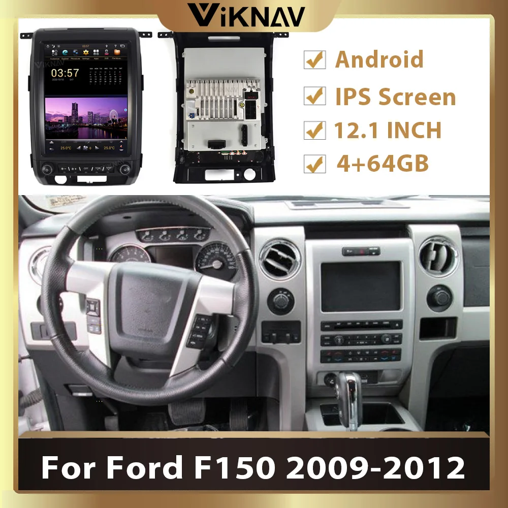 

12.1 INCH Android Car Radio For Ford F150 2009 2010 2011 2012 Car DVD Multimedia Player GPS navigation Stereo Recorder Head Unit
