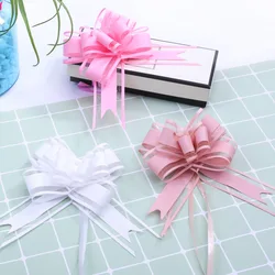 100 piezas de tamaño medio de 30mm, color sólido, plateado/Negro/beige, cinta de lazo para embalaje de regalo, lazo de flores, decoración para fiesta, boda, coche y habitación