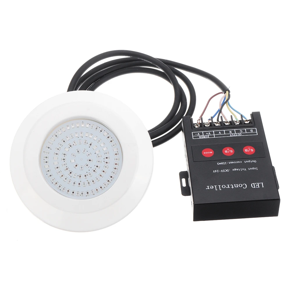 RGB DC 12V 108 светодиодный свет для бассейна RGB белый теплый белый водонепроницаемый IP68 RGB погружной светильник подводный Ночной светильник Открытый - Испускаемый цвет: RGB