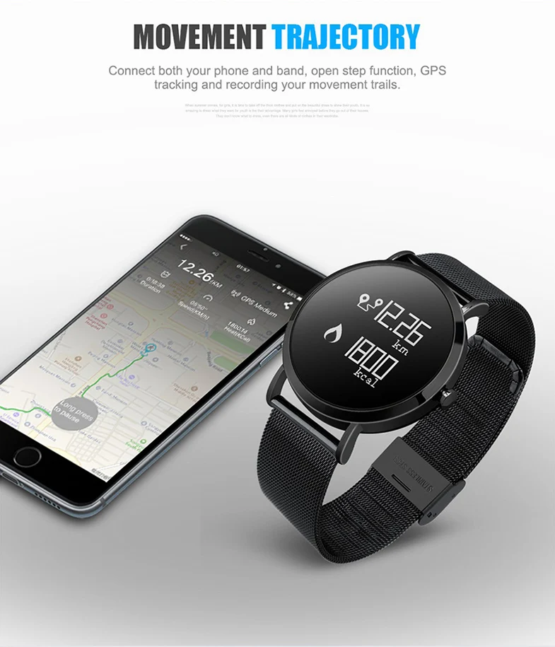 BINSSAW CV08 Смарт-часы-браслет модные Bluetooth спортивные Шагомер кровяное Кислородное давление кровяное давление спортивные наручные часы B
