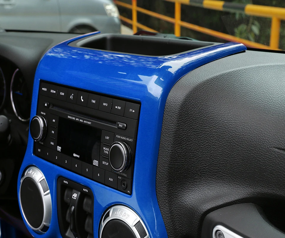 BAWA внутренние молдинги для Jeep JK Автомобильная консоль кондиционер переключатель панель наклейка для Jeep Wrangler JK 2011