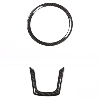 

for Xf Xe-Pace F-Type Xk Xj Xfr U-Shaped Steering Wheel Trim Ring Cover Frame Kit Car Accessories Carbon Fiber Sticker