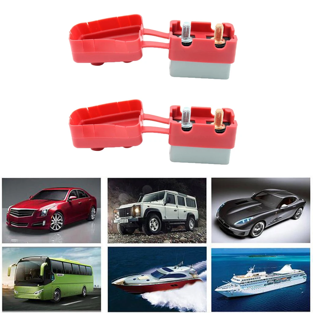 1Pair 12V-24 VAuto Boat Audio Circuit Breaker Manual Reset Fuse Holder 20A
