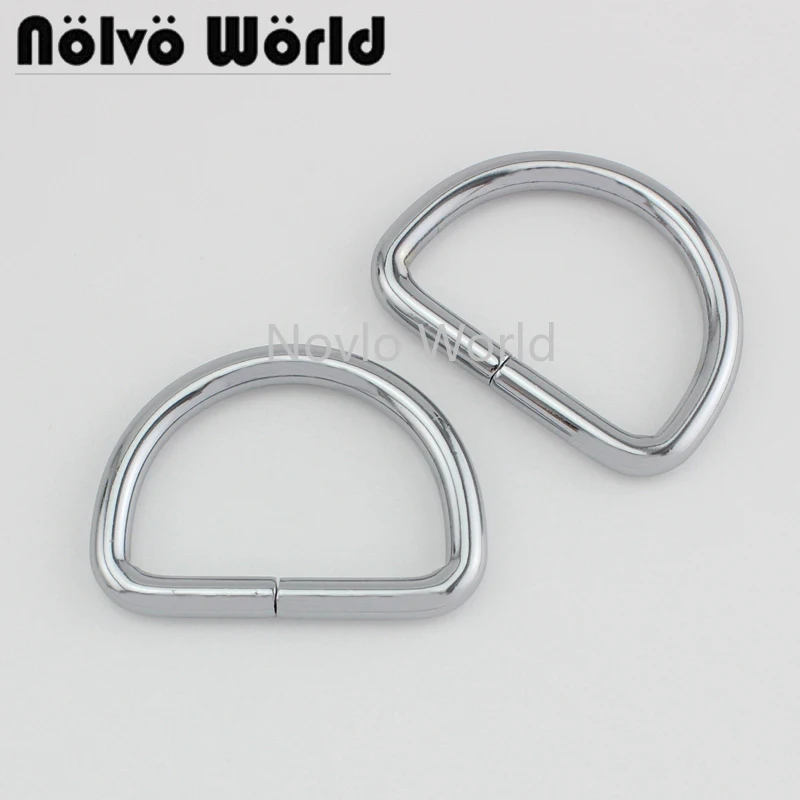 Мир Nolvo 5 20 100ps цветов 38 8*26 мм 1 1/2 &quotхромированное металлическое D Кольцо Открытое