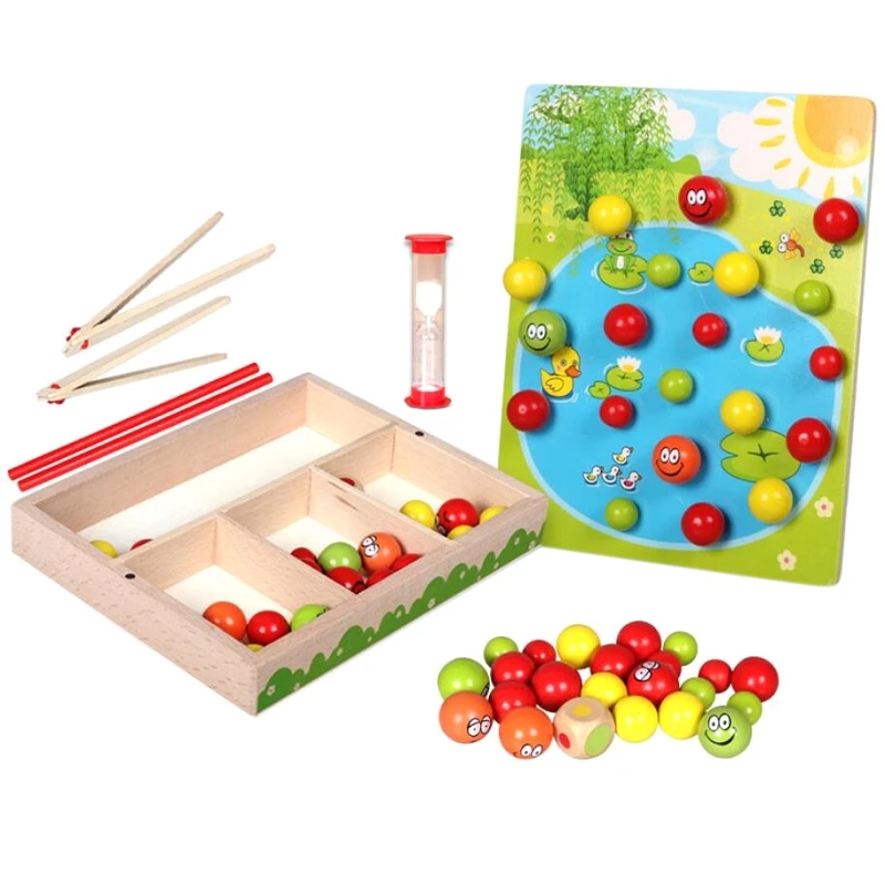 

Montessori Teaching Aids Early Childhood Educational Toy Training Clip Beads Montessori Math 2-3-4-5 Year Old Boy Girl