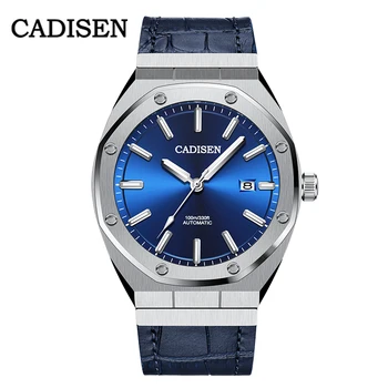 

CADISEN Brand Automatic Watch Men Luxury Business Automatic Black Watch Men Waterproof NH35A Movt Mechanical Wristwatch