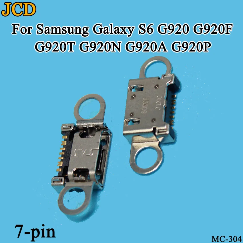 JCD 5 шт. порт зарядки Micro USB с портом Jack для разъема 7Pin для samsung Galaxy S6 край G925 Galaxy S6 G920 G920F A310 A510 A710