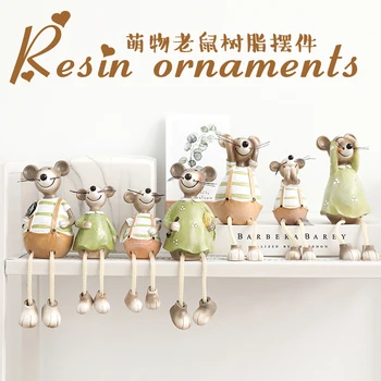 

Decoration Adorkable Playful Northern European-Style Resin Hanging Feet Kangaroo Furnishing Articles Creative Gifts Home Crafts