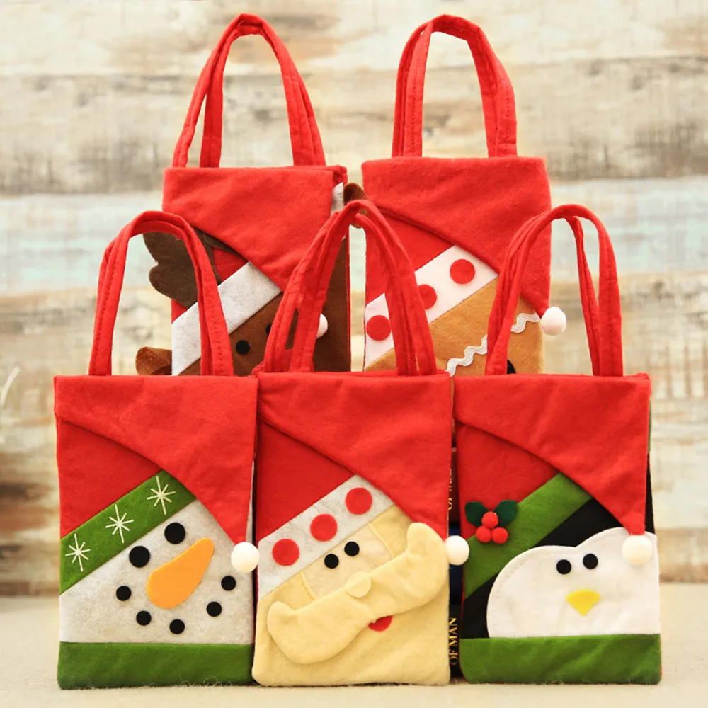 

#25 Baby Girls Boys Cartoon Storage Christmas Accessory Single Handbags Bags Children's Christmas Santa Snowman Shoulder Bags