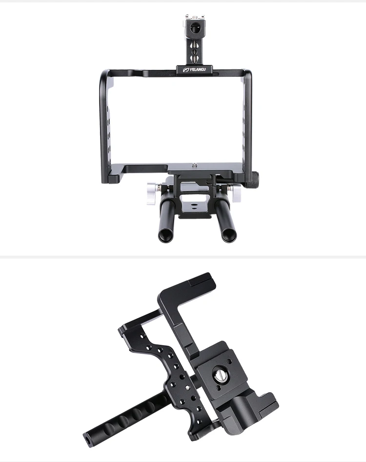Professional Aluminum Alloy Camera Cage Stabilizer for Panasonic GH5/GH4 DSLR Durable and Stable
