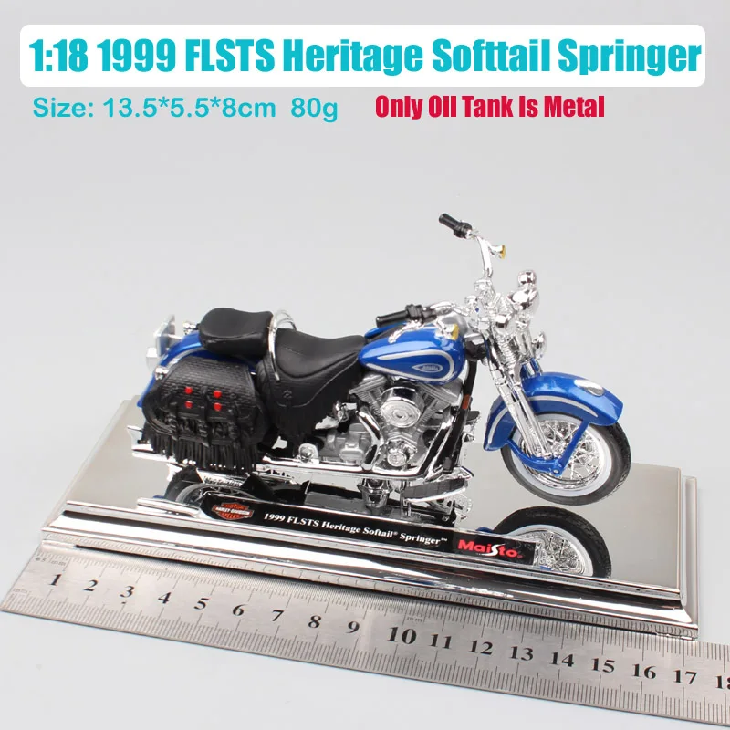 1:18 Масштаб Maisto 1999 FLSTS Heritage Softtail Springer велосипед мотоцикл чоппер литье под давлением модель игрушки автомобиль крейсер thumbnails мальчик