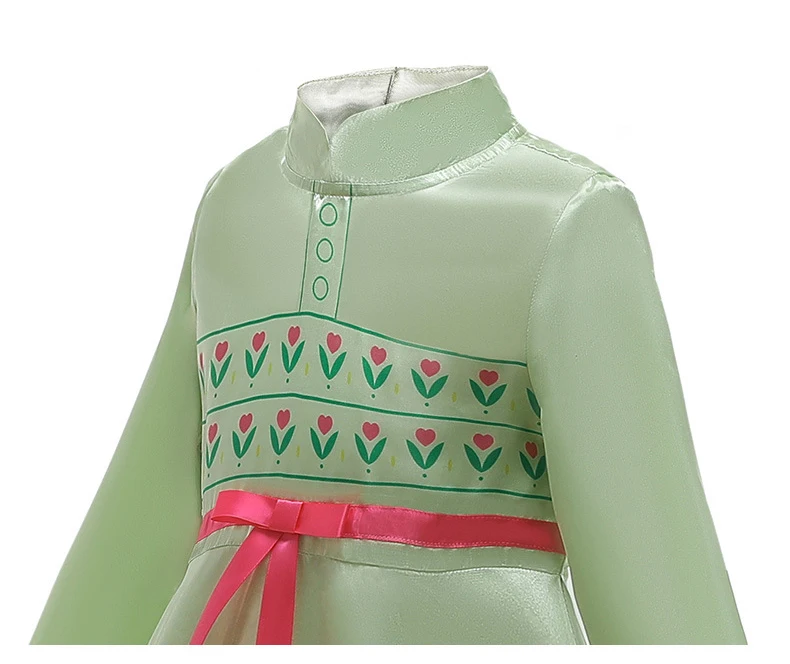 Snow Queen 2 Cosplay Elsa Anna Girls Dress Summer Casual Mesh Princess Dress Party Performance Costume 4-12 Years Kids Dresses