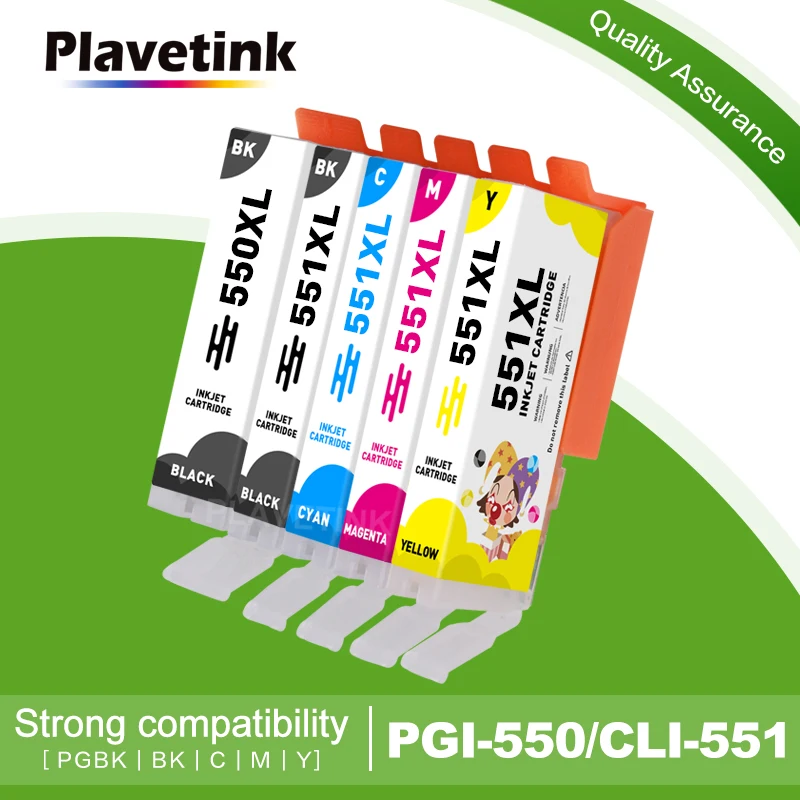PGI 550 CLI 551 Printer Ink Cartridge Compatiable For Canon Pixma IP7250 MG5450 MG6450 MG5650 MG6650 Printer Printer Supplies Ink Cartridge Inkjet Ink Cartridge