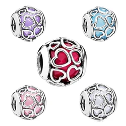 Summer Jewelry Women Fit Pan Original DIY Charms Beadeds 100% 925 Sterling Silver Pulsera Tobillo Mujer Bracelets Fashion Beads