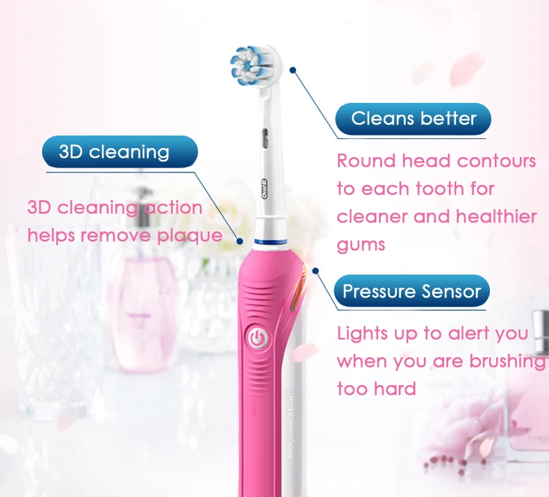 Sensor de Pressão Escova de Dentes Carregamento e Adequado Oral Sonic Inteligente Elétrica Indutivo Cabeças b 3d Pro2000 12 Oral b 3d pro2000 sonic inteligente sensor
