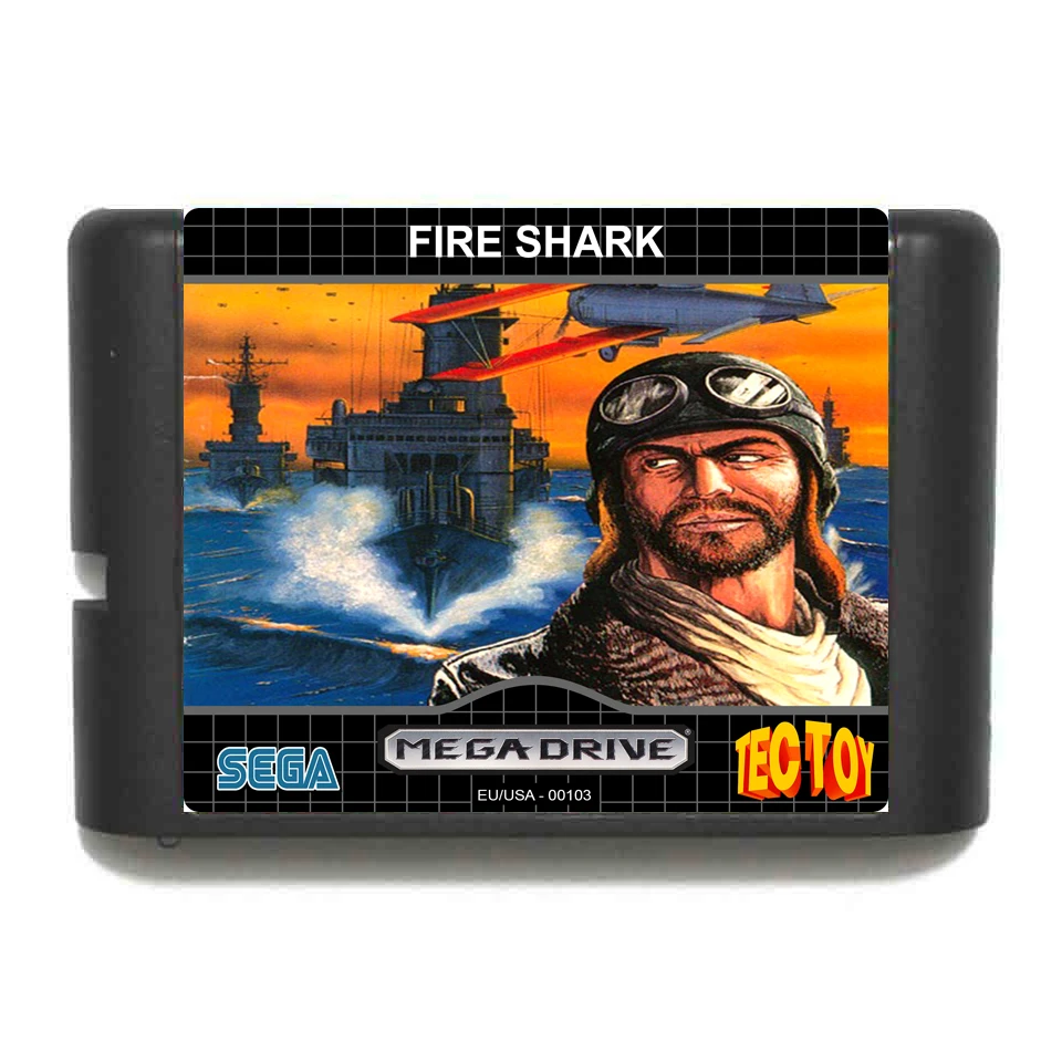 Игровая карта Fire Shark 16 bit MD для Sega Mega Drive Genesis | Электроника