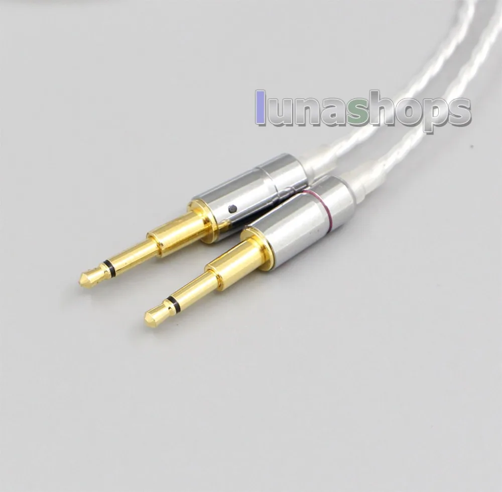 LN006363 XLR сбалансированный 3,5 мм 2,5 мм посеребренный кабель для наушников для Oppo PM-1 PM-2 плоский магнитный
