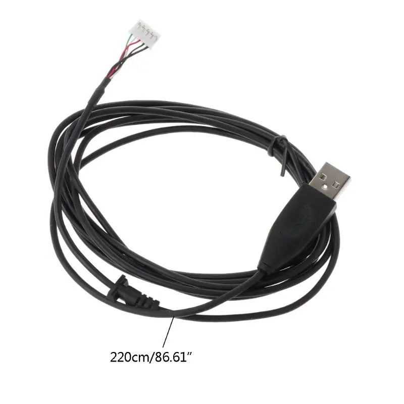 

Replacement Durable USB Mouse Cable Mouse Lines for logitech G300 G300S Mouse U4LD
