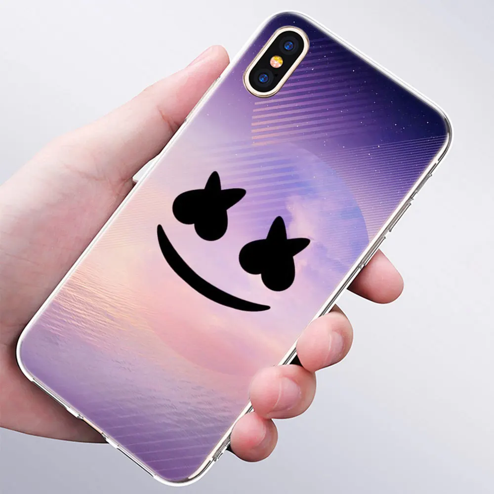 Роскошный мягкий силиконовый чехол для телефона DJ marshmallow для Apple iPhone 11 Pro XS Max X XR 6 6S 7 8 Plus 5 5S SE Модный чехол - Цвет: 006