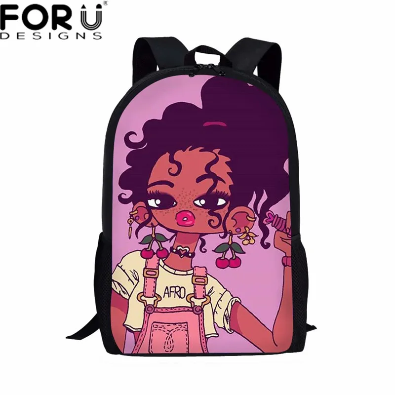 Z5231C FORUDESIGNS/рюкзак для девочек в африканском стиле, школьные сумки для девочек-подростков, Mochias, афро-черный женский рюкзак - Цвет: Z5231C