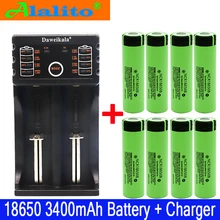 Original NCR18650B 3.7 v 3400 mah 18650 Lithium Rechargeable Battery For Flashlight batteries+1PCS 18650 charger