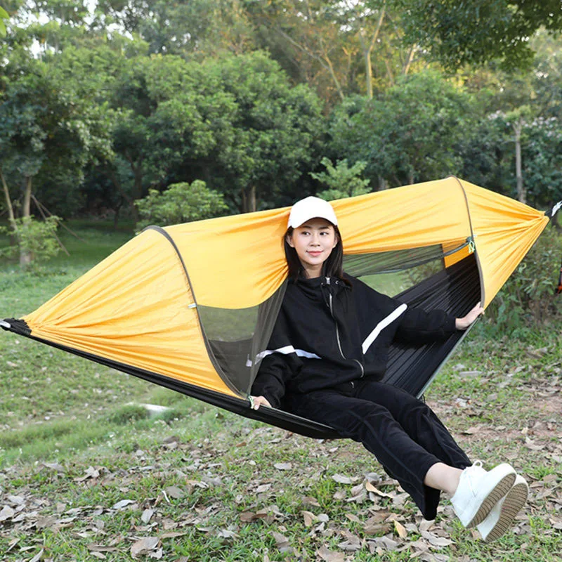 1-2 Person Outdoor Mosquito Net Parachute Hammock Camping Hanging Sleeping Bed Swing Portable Garden Hunting Leisure Travel | Мебель