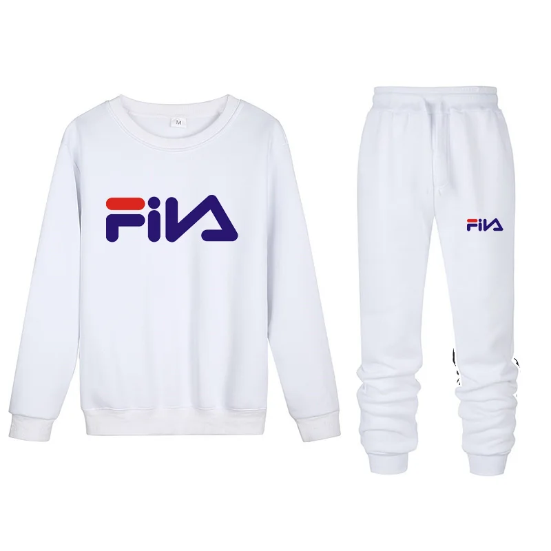 Модный Зимний спортивный костюм, 2 предмета, мужской спортивный костюм, chandal hombre, для бега, homme, с принтом, толстовка+ спортивные штаны, мужская одежда