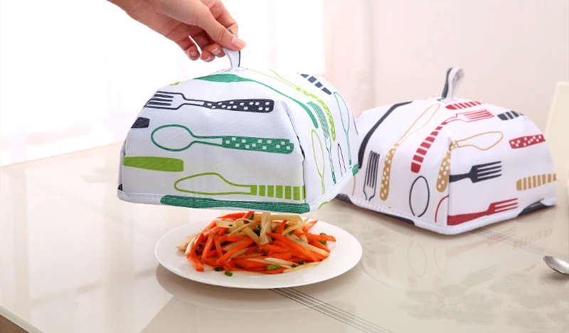 Новые складные продуктовые крышки, сохраняющие тепло, многоразовая алюминиевая фольга, покрытие, анти мухи комары, кухонные инструменты для приготовления пищи, крышка стола, сетка