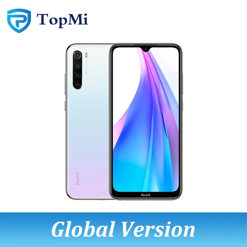 Новая глобальная версия Xiaomi Redmi Note 8 T, 4 Гб ОЗУ, 128 Гб ПЗУ, смартфон, 48мп, четыре камеры NFC Snapdragon 665, 6,3 дюйма, FHD+ мобильный телефон - Цвет: Moonlight White
