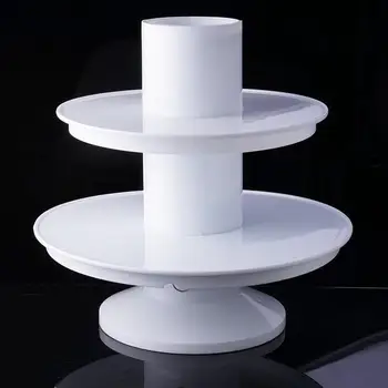 

Diy Pan Baking Tool Plastic Cake Plate Rotating Anti-skid Round Cake Stand Rotary Table Kitchen Cake Decorating Tool